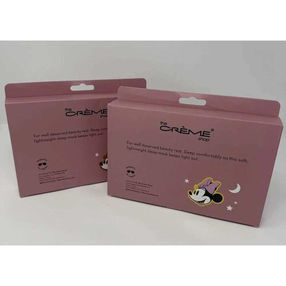 The Crème Shop Disney Minnie Mouse Limited Edition Silk Sleep Mask - Set Of 2
